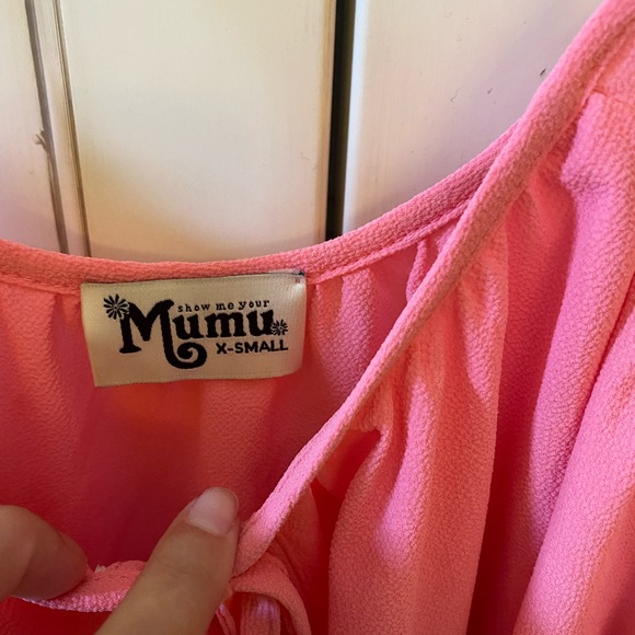Show me your Mumu off the shoulder pink top, XS - Picture 3 of 4